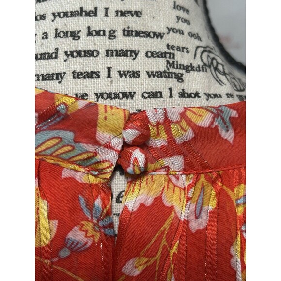 NANETTE LAPORE Yin Shadow Saffron Sun Floral Halter Maxi Dress Sz 16 City Vibes - Picture 8 of 11